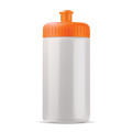 Sport bottle classic 500 ml, White / Orange