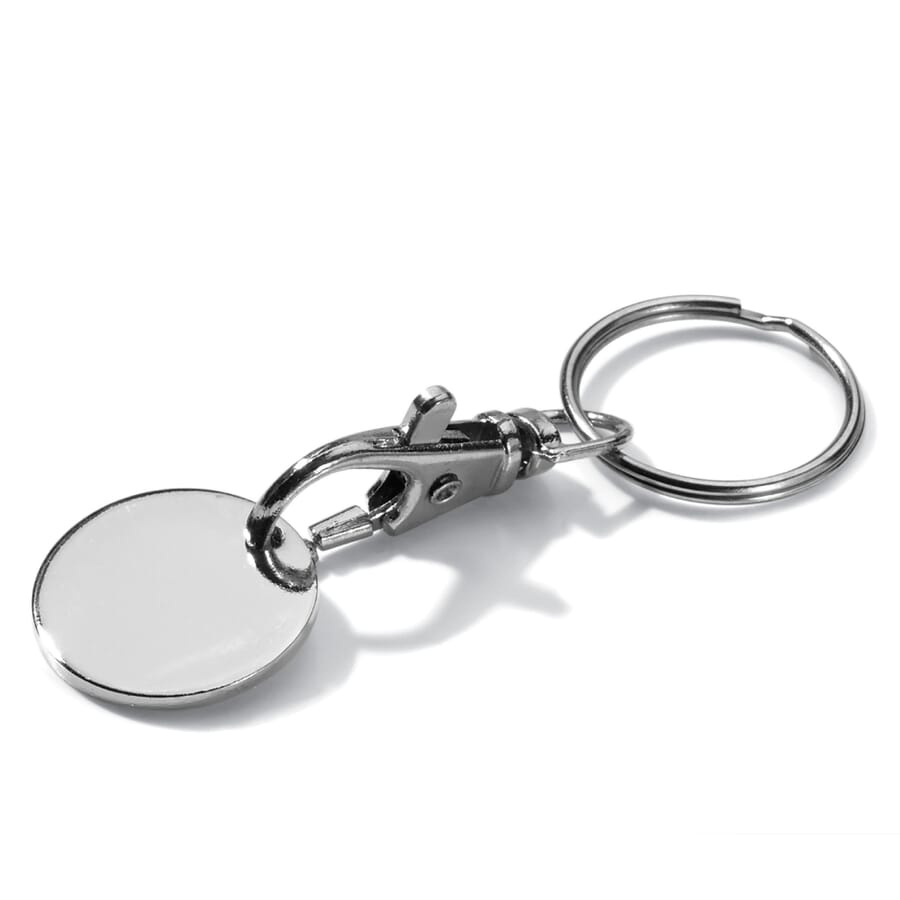 Coin keychain, Silver, product image (1)