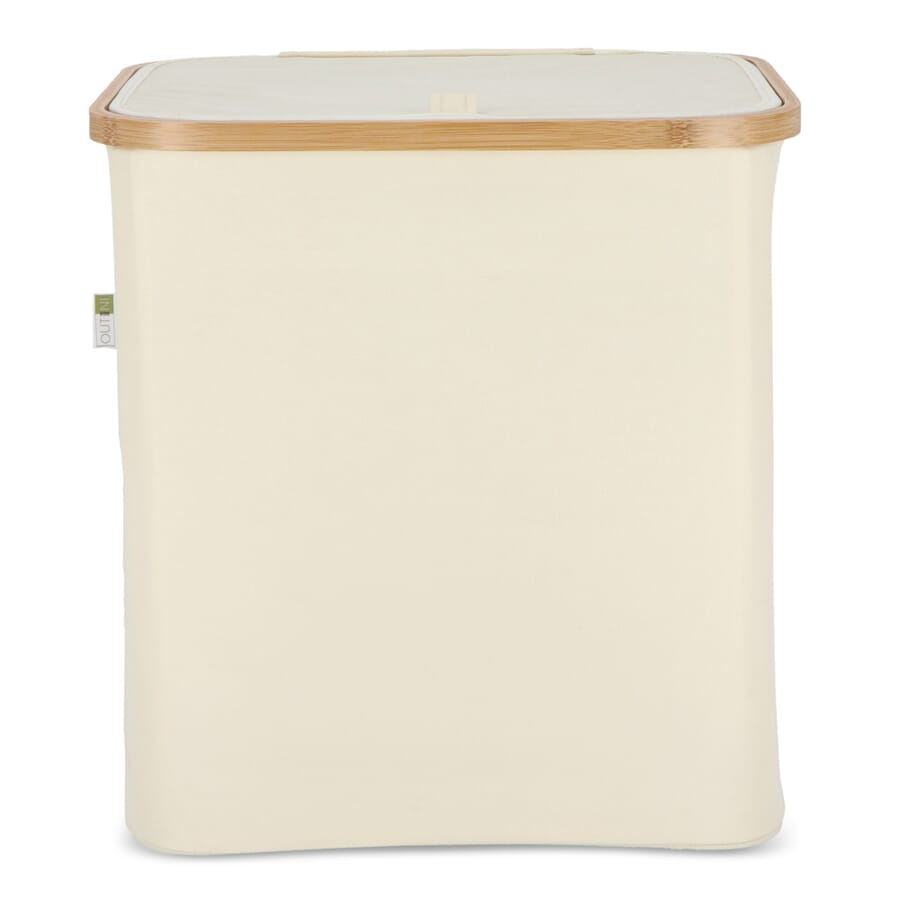 InSideOut folding basket with lid Sogne 40.5 x 33 x 42 cm rPET, Ecru, product image (1)