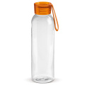 Water bottle Tritan 600 ml, Transparent / Orange