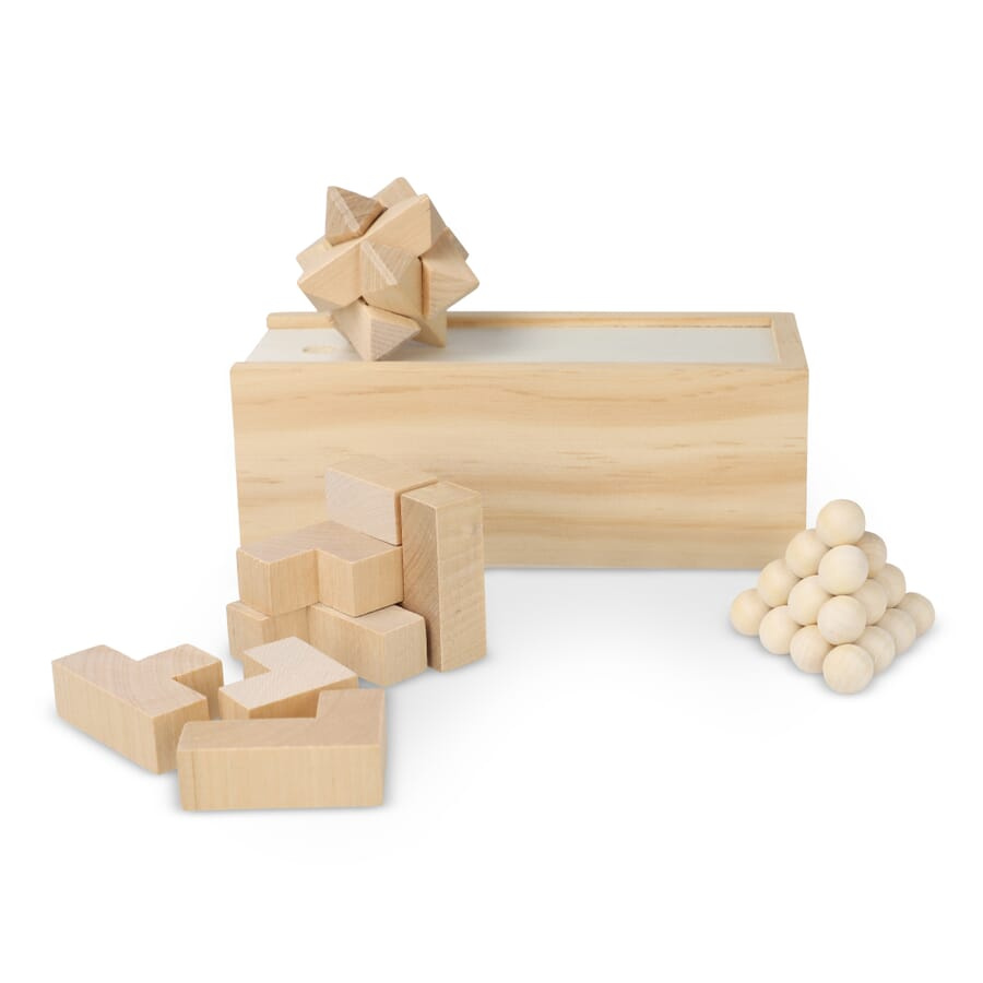 3-in-1 mind game, Wood / Wood, product image (1)
