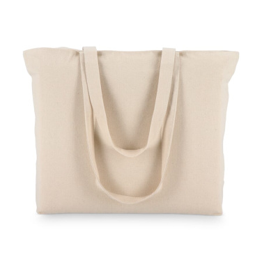 Cotton Tote bag with zip OEKO-TEX® 47 x 11 x 35 cm 320g/m², Ecru, product image (3)