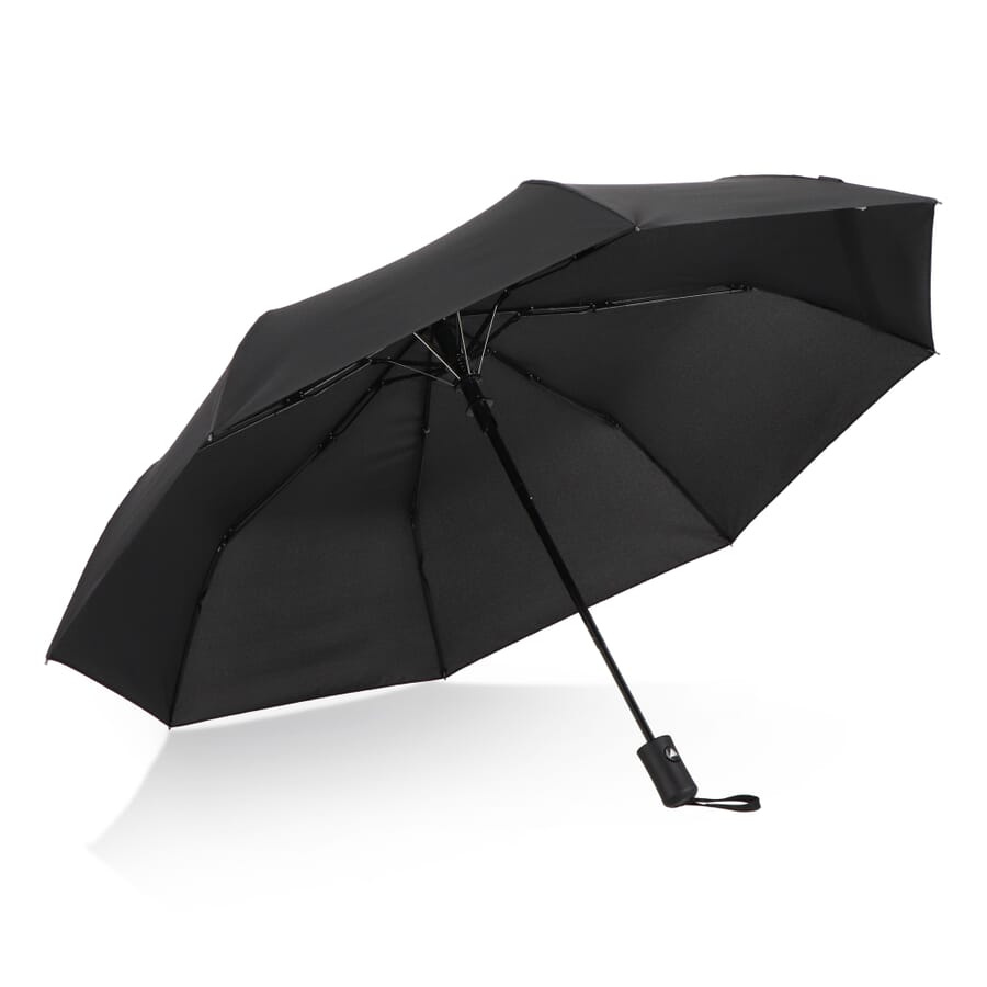 Daintree 190T Pongee 21.5" Foldable windproof umbrella Auto open, Black, product image (1)