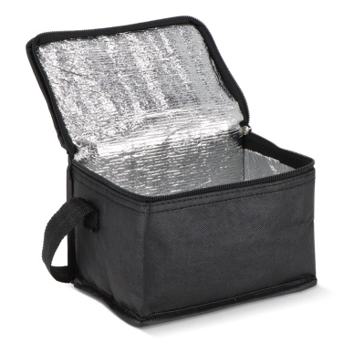 R-PET 6 Can cooler bag non-woven 20x 13 x 12.5 cm 75g/m², Black, product image (4)