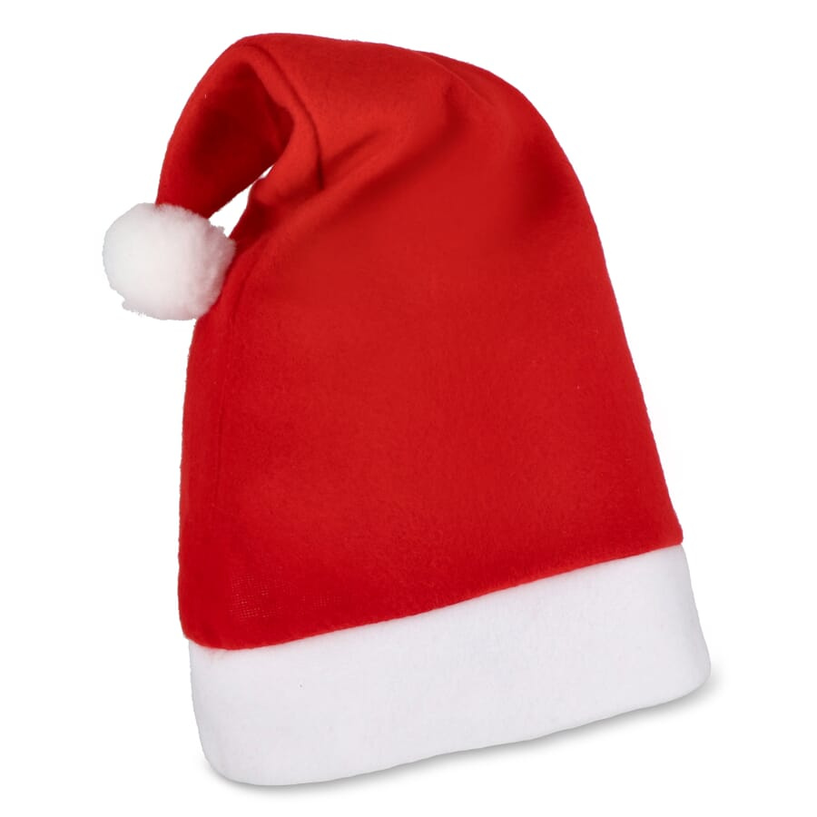 Flannel Christmas hat, Red, product image (1)