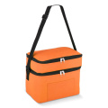 R-PET 600D Dual compartment cooler bag 30 x 20 x 24 cm 12L, Orange