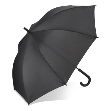 Verdure 190T Pongee 23" Windproof hook umbrella Auto open, Black, product image (2)