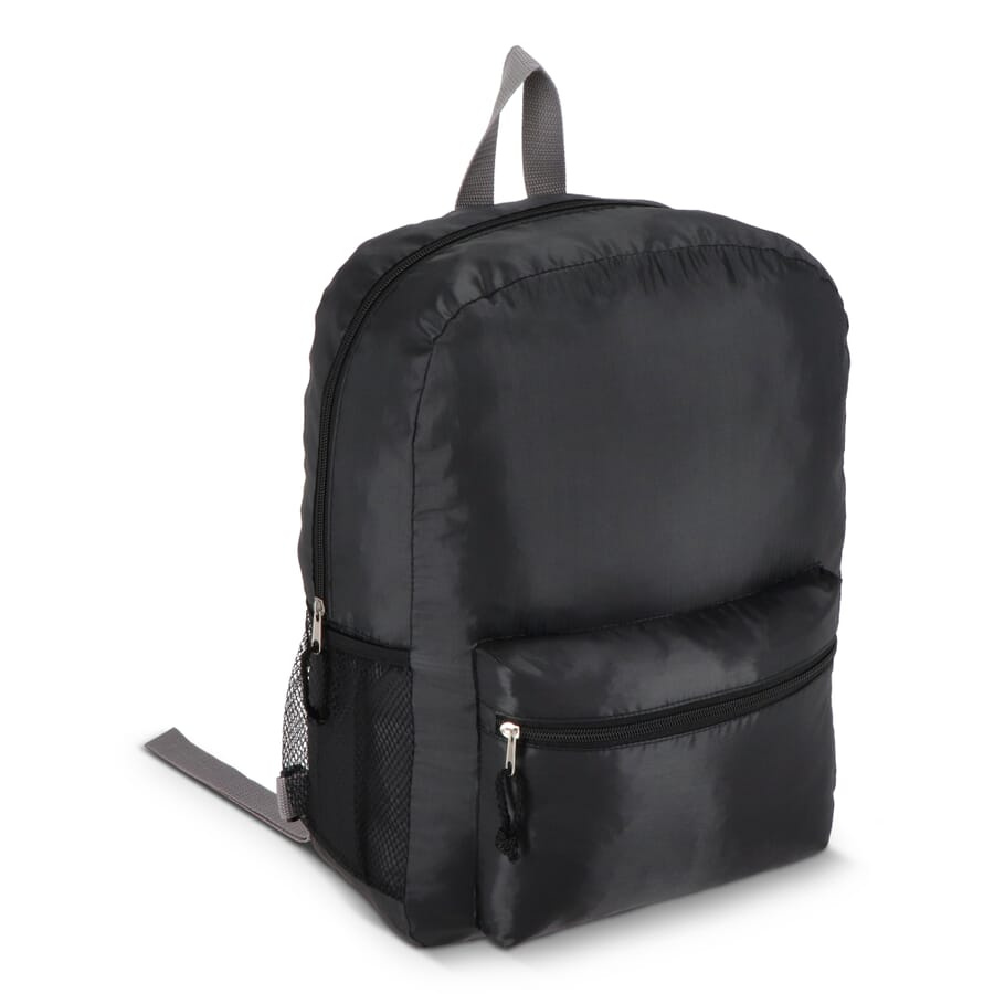 R-PET 190T Lightweight backpack 30.5 x 12.7 x 42 cm 16 L, Black, product image (1)