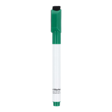 Whiteboard marker with magnet & wiper, Green, product image (2)