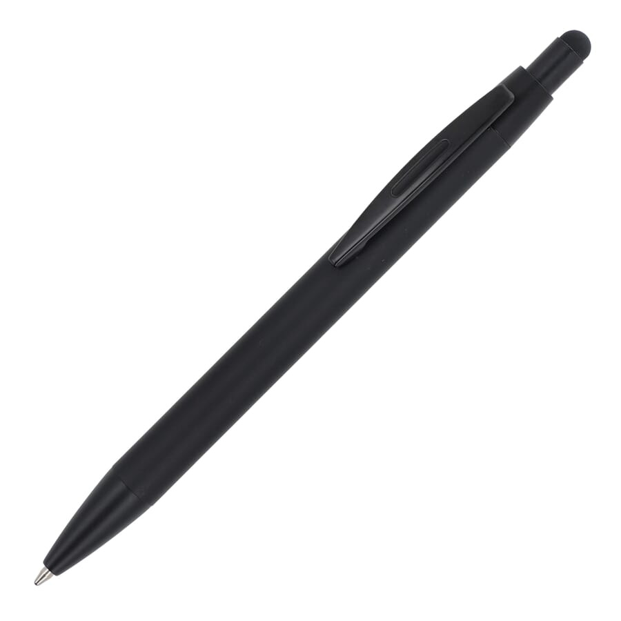 Ballpen Alaska softtouch with stylus R-AL, Black, product image (1)