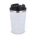Recycled Stainless steel Thermo coffee to go 400 ml, White