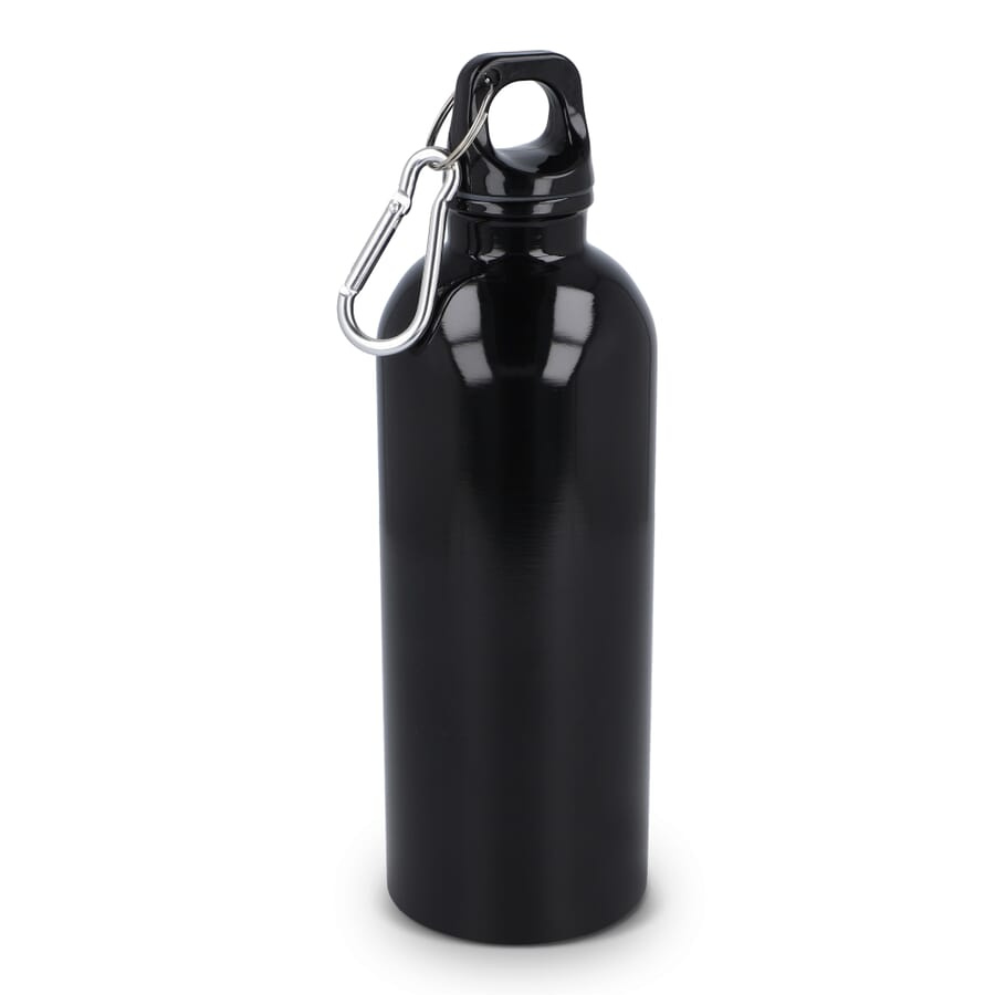Recycled Stainless steel Single wall bottle 500 ml, Black, product image (1)