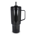 Miami mug with handle Transparent 1.2 L R-PET, Transparent / Black