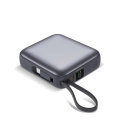 Nova Powerbank 22.5W Power Delivery with built in cables 10000 mAh, Dark Grey