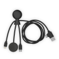 Xoopar Mr. Bio Long Multi Cable for Apple/Samsung Watch 1 Meter, Black