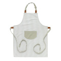 Lord Nelson Victory Apron with Stripes, Light Green / White