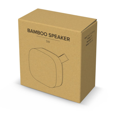 Bamboo Wireless Speaker 5W, Nature, product image (4)