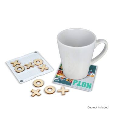 Tic-Tac-Toe coaster, White, product image (2)