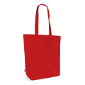 Bag organic cotton color long 270g/m² 42x12x43 cm, Red