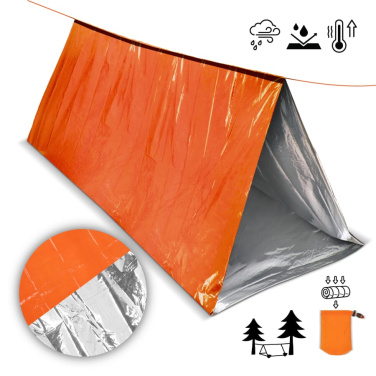 Outdoor survival compact emergency shelter tent, Orange, product image (4)