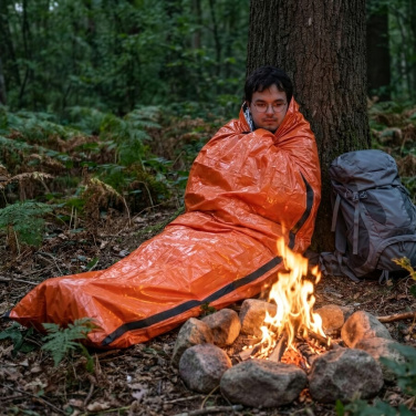 Outdoor Survival Emergency Thermal sleeping bag, Orange, product image (2)