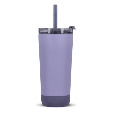 InSideOut Stainless Steel Double-Walled Norden Drink Cup with Straw 600 ml, Lilac, product image (3)