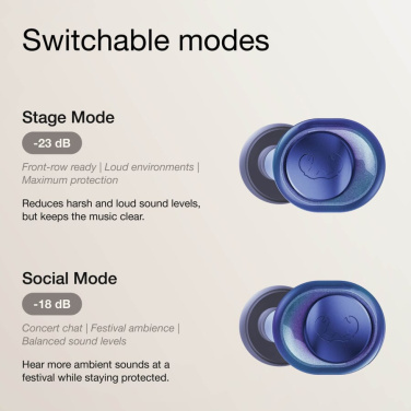 Fresh 'n Rebel Pearls Radiant Festival Earplugs – Certified Hearing Protection, Blue, product image (4)