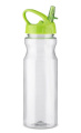 Water bottle with straw TRANCE 700 ml, light green