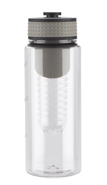 Water bottle with fruit container FRUGT 800 ml, product image, grey (4)