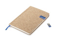 Notebook MENTE with USB flash drive 16 GB, A5, blue