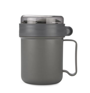 Soup container NODSY 500 ml, product image, graphite grey (3)