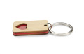 Bamboo keychain CARVE, red