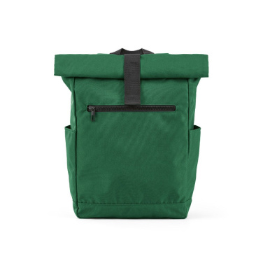 Rome backpack 12L rPET. Roll-top and velcro closure, Green, product image (2)