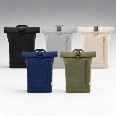 Osaka Backpack 16L. 360gsm rCotton. Roll-top. Buckle Closure, Natural, product image (2)