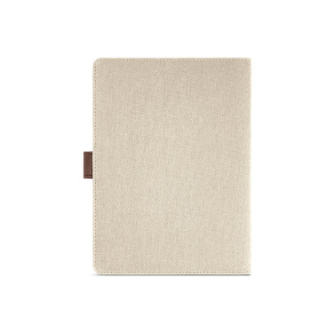 Eliot A5 Folder rCotton. 64 FSC® sheet notepad and rPU closure, Natural, product image (3)