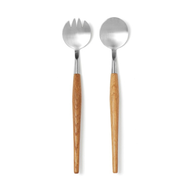 VINGA Retro serving cutlery, brown, detail view
