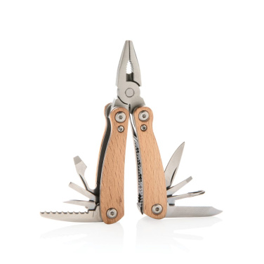 Wood multitool mini, brown, detail view (1)
