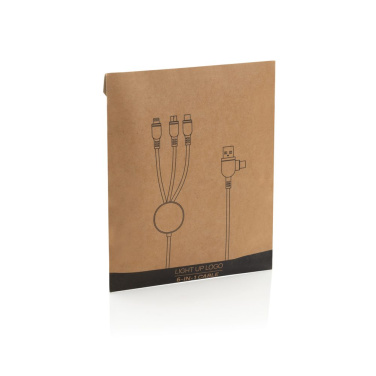 Light up logo 6-in-1 cable, black, product image (2)