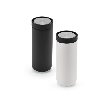 Senegal Travel Cup rSS 400ml. Double wall and 360º push lid, Black, product image (4)