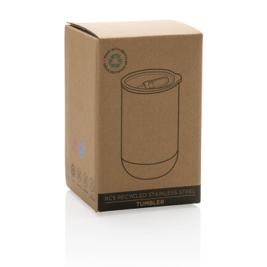 RCS recycled stainless steel tumbler, black, product image (3)