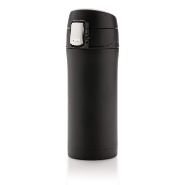 RCS Recycled stainless steel easy lock vacuum mug, black, detail view