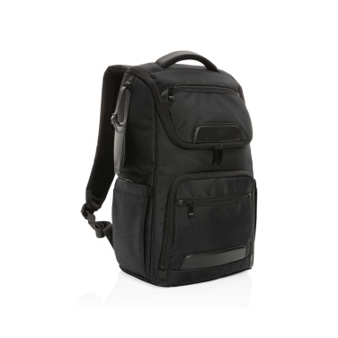Swiss Peak AWARE™ RPET Voyager 15.6" laptop backpack, black, detail view (1)