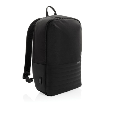 Swiss Peak AWARE™ RFID anti-theft 15.6'' laptop backpack, black, detail view (1)