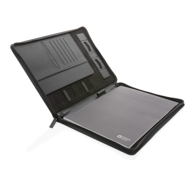 Swiss Peak Heritage RCS rPU A4 portfolio with zipper, black, detail view (3)