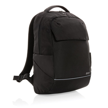 Swiss Peak Brooke AWARE™ RPET daily 15.6" laptop backpack, black, detail view (1)
