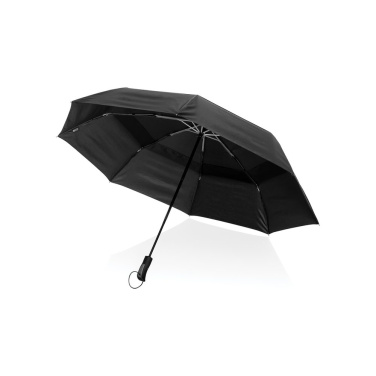 Swiss Peak Aware™ Tornado 27" pocket storm umbrella, black, detail view (1)