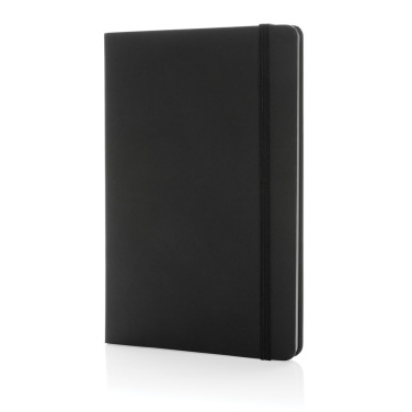 Craftstone A5 recycled kraft and stonepaper notebook, black, detail view (1)