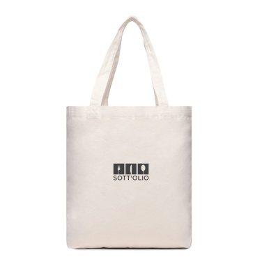 VINGA Hilo AWARE™ recycled canvas tote bag, off white, with logo