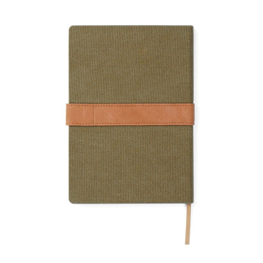 VINGA Bosler RCS recycled paper notebook, green, detail view (2)