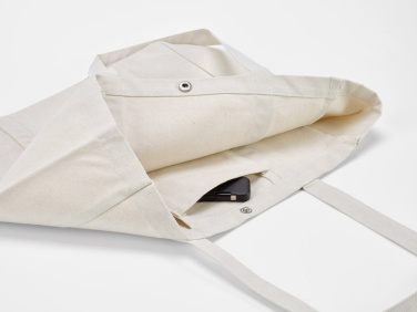 Damavand Shopping Bag rCotton 360gsm. Snap button Closure, Natural, product image (4)